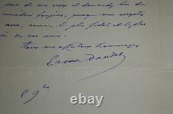 DAUDET Ernest SIGNED AUTOGRAPH LETTER