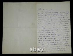 DAUDET Ernest SIGNED AUTOGRAPH LETTER