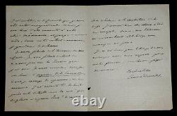 DAUDET Ernest SIGNED AUTOGRAPH LETTER, Paris