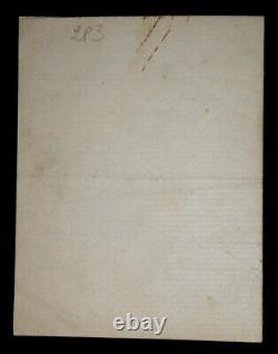 DAUDET Ernest SIGNED AUTOGRAPH LETTER, Paris