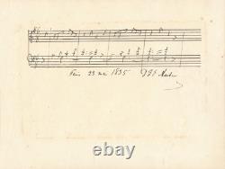Daniel François Esprit Auber signed autograph musical score