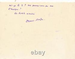 Daniel-Rops 4 signed autograph letters and 4 signed autograph cards