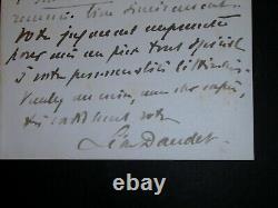 Daudet Léon Letter Autography Signed, Chateau De Pray, Amboise 1904
