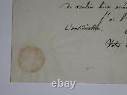 Daussoigne-mehul Joseph Autography Letter Signed, Operation, November 1813