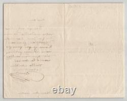 David d'Angers Autograph Letter Signed Bronze Medallion Sculpture 1846