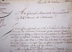 Dejean, General. Signed Letter To General Marmon, Duke Of Raguse. 1806