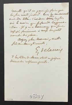 Delacroix -peintre- Autograph Letter Signed Autograph Letter Signed 2p