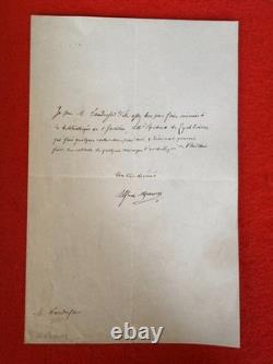 Df32-Signed Autograph Letter-Alfred Maury-Institute-Archaeology