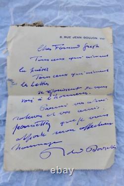 Dorgelès beautiful signed autograph letter