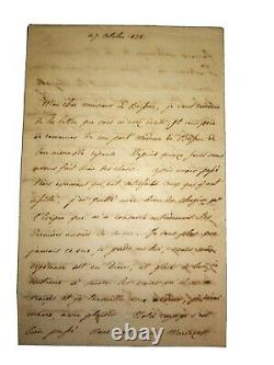 Duc De Bordeaux / Count Of Chambord / Henri V. Autograph Letter Signee