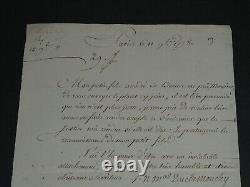 Duc Philippe de Noailles, Autographed Letter Signed to Pierre LENOIR, Paris, 1778