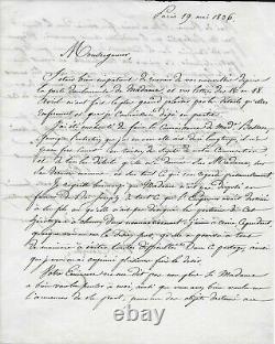 Duke Of Padoue Autograph Letter Signed To Cardinal Fesch Napoleon Legacy