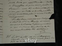 Duke of Blacas d’Aulps Autograph letter signed to Baron de Frénilly, Italy, 1834
