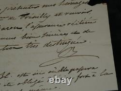 Duke of Blacas d’Aulps Autograph letter signed to Baron de Frénilly, Italy, 1834