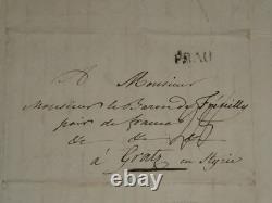 Duke of Blacas d’Aulps Autograph letter signed to Baron de Frénilly, Italy, 1834