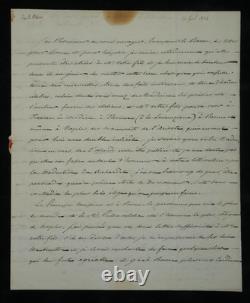 Duke of Blacas d’Aulps autograph letter signed to Baron de Frénilly, Italy, 1834