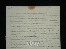 Duke of Blacas d’Aulps autograph letter signed to Baron de Frénilly, Italy, 1834