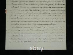 Duke of Blacas d’Aulps autograph letter signed to Baron de Frénilly, Italy, 1834