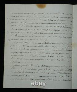 Duke of Blacas d’Aulps autograph letter signed to Baron de Frénilly, Italy, 1834
