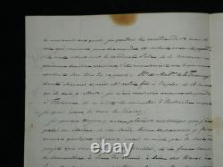 Duke of Blacas d’Aulps autograph letter signed to Baron de Frénilly, Italy, 1834