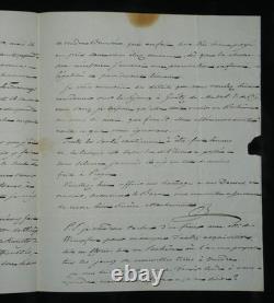 Duke of Blacas d’Aulps autograph letter signed to Baron de Frénilly, Italy, 1834