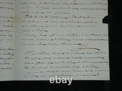 Duke of Blacas d’Aulps autograph letter signed to Baron de Frénilly, Italy, 1834