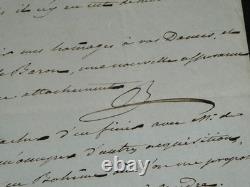 Duke of Blacas d’Aulps autograph letter signed to Baron de Frénilly, Italy, 1834