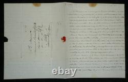 Duke of Blacas d’Aulps autograph letter signed to Baron de Frénilly, Italy, 1834