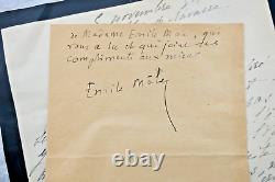 EMILE MLE handwritten and signed autograph cards & letters