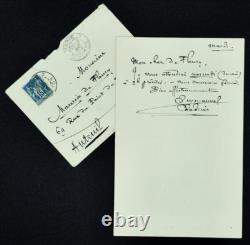 EMMANUEL CHABRIER COMPOSER Signed Manuscript Letter 1888