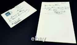 EMMANUEL CHABRIER COMPOSER Signed Manuscript Letter 1888