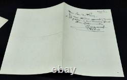 EMMANUEL CHABRIER COMPOSER Signed Manuscript Letter 1888