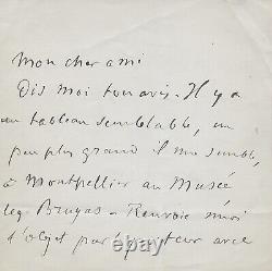 Edgar Degas Autograph Letter Signed Impressionism
