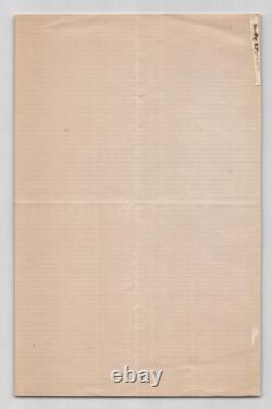 Edgar Quinet and Hermione Quinet: Two signed handwritten letters, 1868
