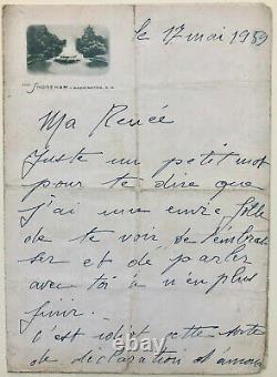 Edith Piaf Autograph Letter Signed From His Last American Tour (1959)