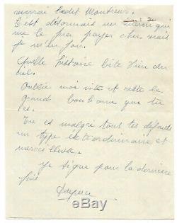 Edith Piaf / Autograph Letter Signed / Yves Montand Break