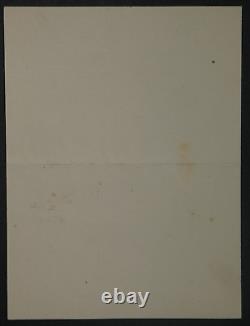 Edmond HARAUCOURT Autographed Signed Letter we continue to fight, 1915