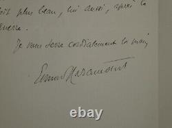 Edmond HARAUCOURT Autographed Signed Letter we continue to fight, 1915