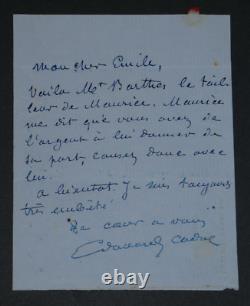 Edouard CADOL Set of 7 signed autograph letters, 1865–1884, 10 pages