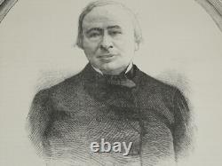 Édouard Lefebvre de Laboulaye Signed autograph letter and a portrait