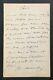 Edouard Manet Autograph Letter Signed Chabrier 1881 Autograph Letter Signed