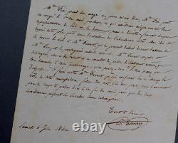 Édouard THIERRY SIGNED AUTOGRAPH LETTER, 1860