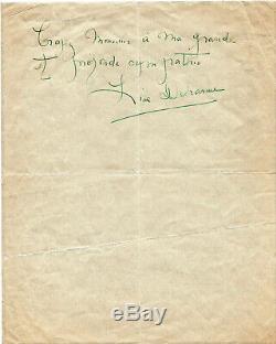 Eluard, Breton And Me. Lise Deharme Poet, Autograph Letter Signed