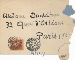 Émile BERNARD very beautiful signed autograph letter friendship war religion