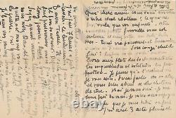 Émile Bernard Very Beautiful Autograph Letter Signed Friendship War Religion
