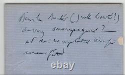 Émile Deschamps autograph letter signed addressed to a female correspondent, 4 pages