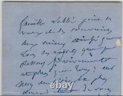 Émile Deschamps signed autograph letter, February 2, 1861, in Versailles, 4 pages