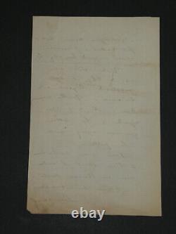 Émile Deschanel, Writer Beautiful Signed Autograph Letter, 3 Pages, 1860