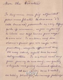 Émile Duclaux Autograph Letter Signed Agriculture and Cantal July 24