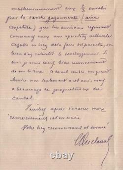 Émile Duclaux Autograph Letter Signed Agriculture and Cantal July 24